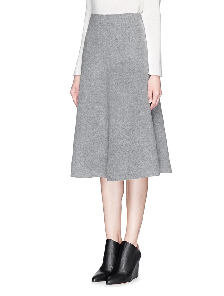 Lady Woven Cashmere Skirt