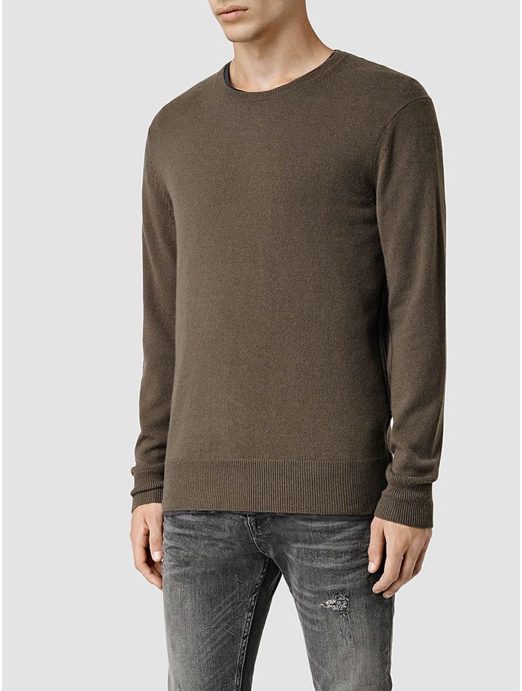Men Woolen Cashmere Round Neck Sweater