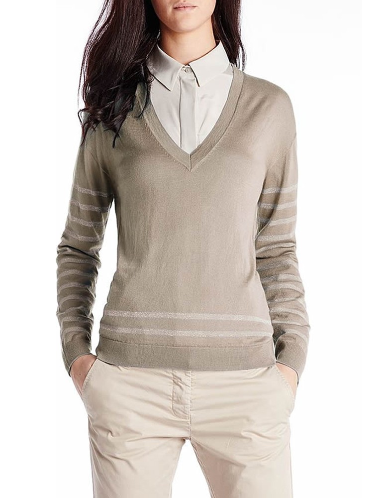 New Arrival Classic V Neck Women Cashmere Sweater